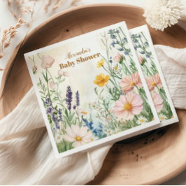 Dusty Pink Wildblume Baby in Bloom Serviette