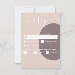 Dusty Pink Wir machen Minimalistische Hochzeit mit RSVP Karte