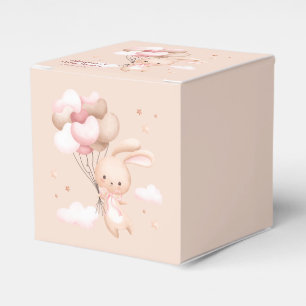 Dusty Pink Woodland Bunny Baby Dusche Geschenkschachtel