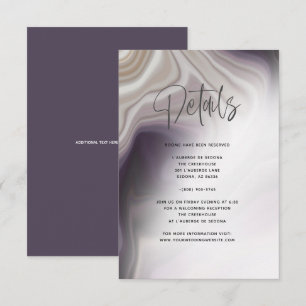 Dusty Plum Achat Details  Einladung