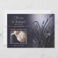 Dusty Plum Save the Date Moonlight Dragonfly
