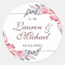 Dusty Red Watercolor Spring Blume Blumenzehen