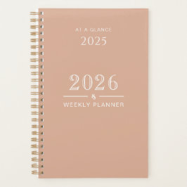 Dusty Rose 5.5x8.5 Weekly Planner Planer