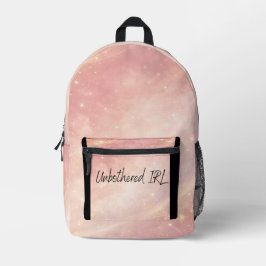 Dusty rose and moon milk AI art  Bedruckter Rucksack