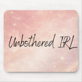 Dusty rose and moon milk AI art Mousepad