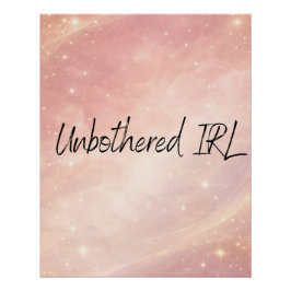 Dusty rose and moon milk AI art  Poster