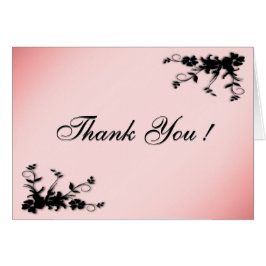 Dusty Rose Blank Danke Karten