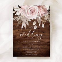 Dusty Rose & Blush Rustikale Hochzeit