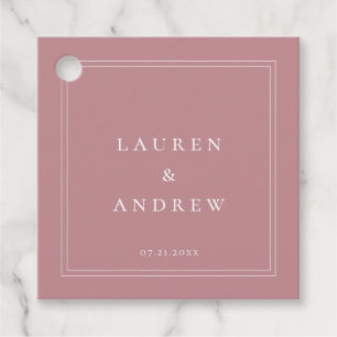 Dusty Rose Blush Solid Minimalistisch Modern Gesch Geschenkanhänger