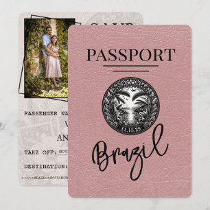 Dusty Rose Brasilien Pass Save the Date