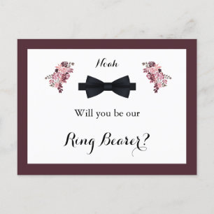 Dusty Rose Burgundy Ring Beyer Card Postkarte