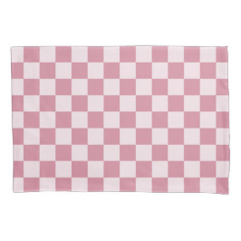 Dusty rose checkerboard pattern kissenbezug