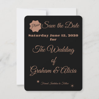Dusty Rose Elegantes Minimalistisches Foto Save th The Date