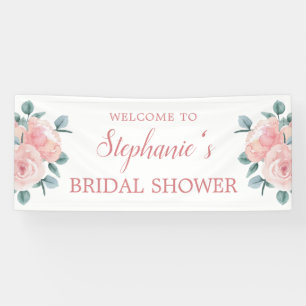 Dusty Rose Eukalyptus Floral Brautparty Banner