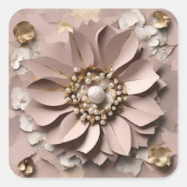 Dusty Rose Floral - Aufkleber