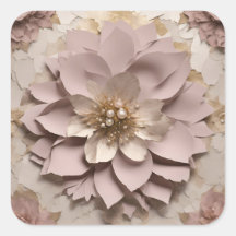 Dusty Rose Floral - Aufkleber