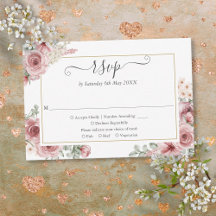 Dusty Rose Floral Elegantes Skript