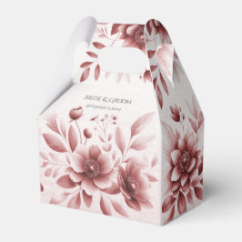 Dusty Rose Floral Gevor Box Geschenkschachtel