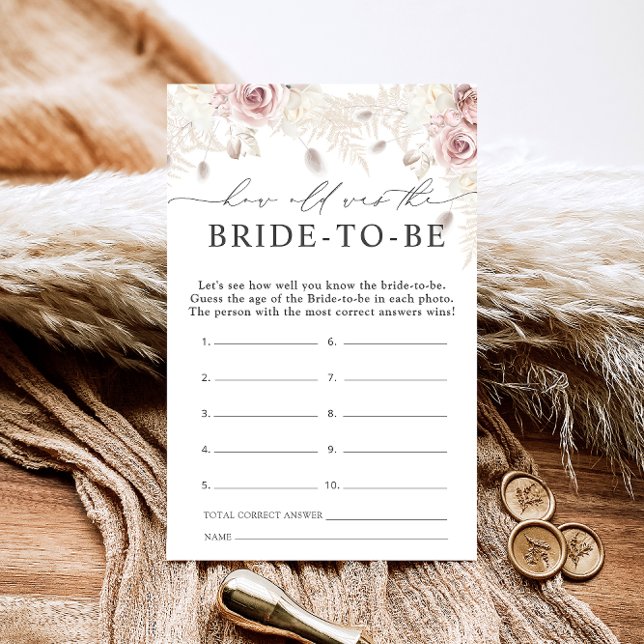 Dusty Rose Floral Wie alt ist die Braut, um zu spi (Von Creator hochgeladen)