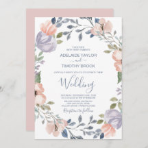 Dusty Rose Florals Wedding