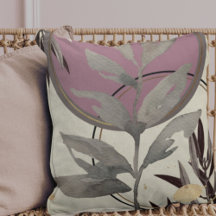 Dusty Rose & Grau Abstrakte Wasserfarbe