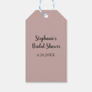 Dusty Rose Hochzeit Custom Light Pink Brautparty Geschenkanhänger