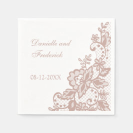 Dusty Rose Hochzeitspapiere Servietten