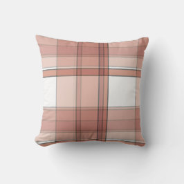 Dusty Rose Kariert Print Kissen