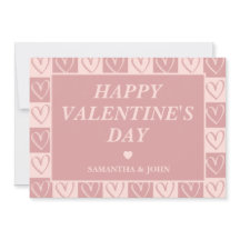 Dusty Rose Minimal Hearts Valentine’s Gift