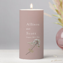 Dusty Rose Minimalistisch Hand Press Blumenzehen