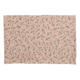 Dusty Rose Modern Farmhouse Daisy Buds Pattern Kissenbezug