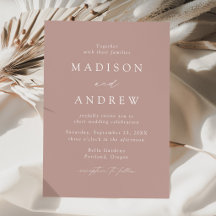 Dusty Rose Moderne Eleganz Hochzeit
