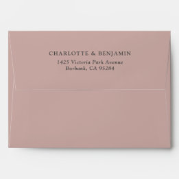 Dusty Rose Moderne Hochzeit 5,25x7,25