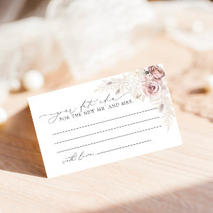 Dusty Rose Modernes Brautparty Date Night Ideas Begleitkarte