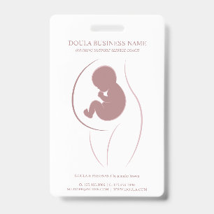 Dusty Rose Mutter Baby Branding Ausweis