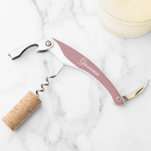 Dusty Rose Personalisiert Wedding Trauzeuge Kellnermesser