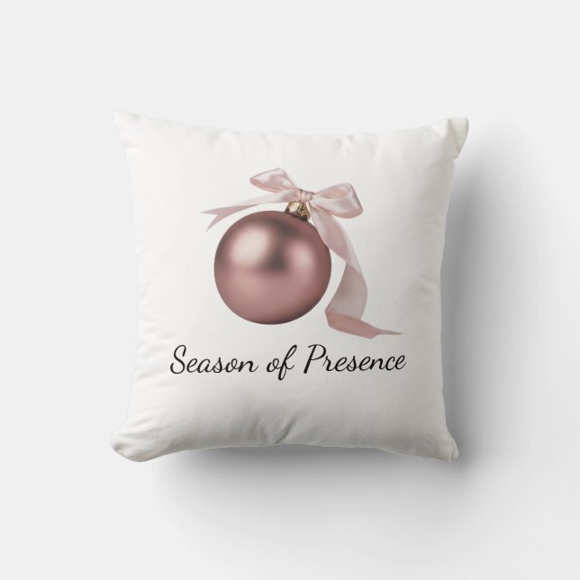 Dusty Rose Pillow | Holiday decor Kissen (Vorderseite)