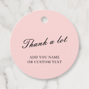 Dusty Rose Pink Danke-Design Geschenkanhänger