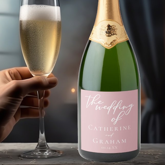 Dusty Rose Pink Typografy Romantic Wedding (Von Creator hochgeladen)