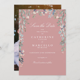 Dusty Rose Pink Wildblumen Blumenzwiebeln Foto Hoc Save The Date