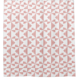 Dusty Rose Pinwheel Duschvorhang