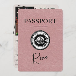 Dusty Rose Reno Passport Save the Date