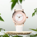 Dusty Rose rosa Initialen personalisiert eWatch Armbanduhr<br><div class="desc">Geschenk für ihre staubige Armbanduhr für die Rose</div>