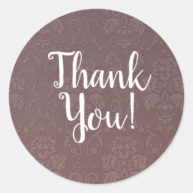 Dusty Rose Rosa Rosen Vintages Brautparty Runder Aufkleber (Vorderseite)