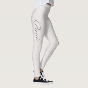 Dusty Rose rosa Verlobung Braut zu Bein Leggings