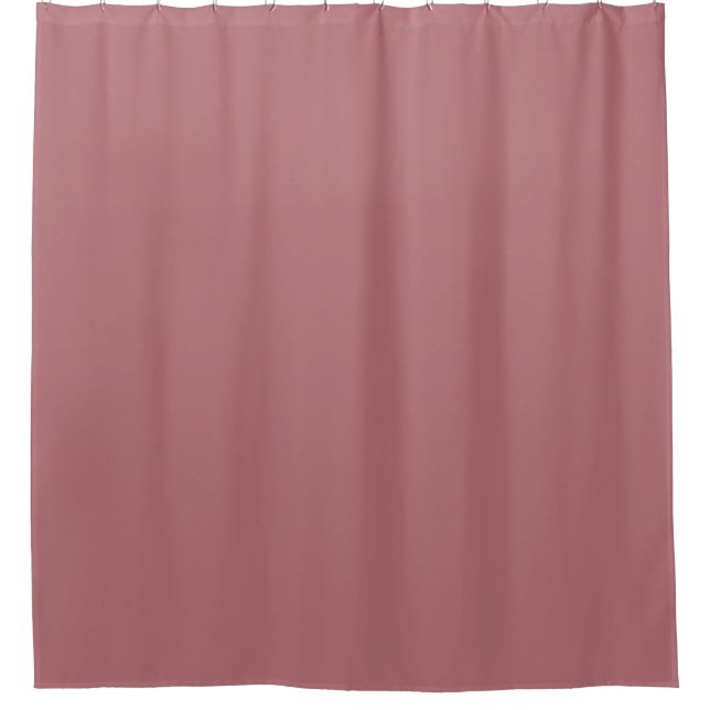 Dusty Rose Solid Color Duschvorhang (Vorderseite)