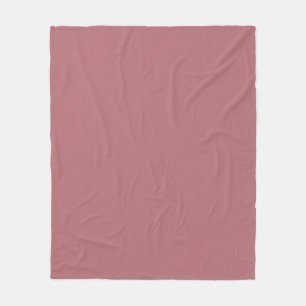 Dusty Rose Solid Color Fleecedecke