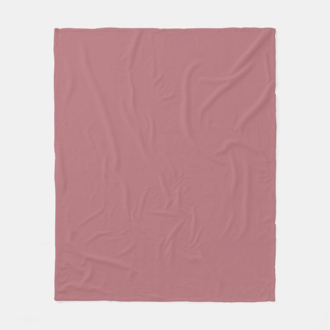 Dusty Rose Solid Color Fleecedecke (Vorderseite)