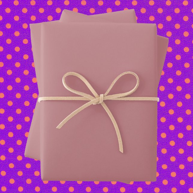 Dusty Rose Solid Color Geschenkpapier Set (Von Creator hochgeladen)