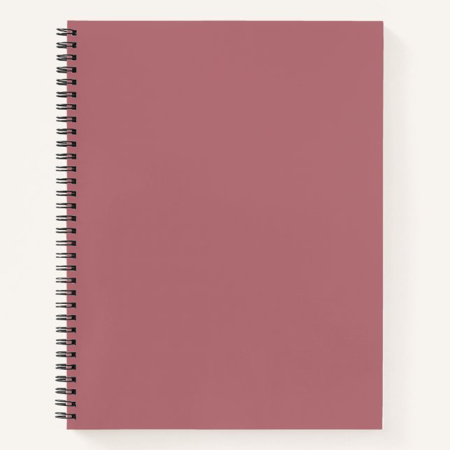 Dusty Rose Solid Color Notizbuch (Vorderseite)